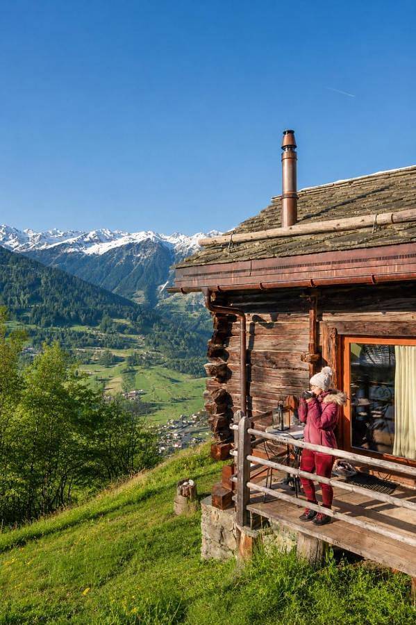 Gîte pour 3 personnes, avec jardin et vue, animaux acceptés à Saint-Martin (Suisse) - 2