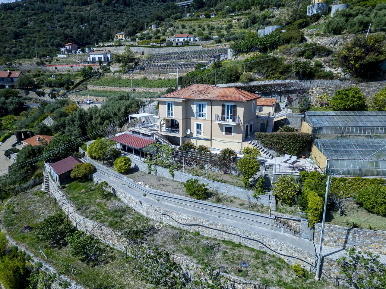 Villa Ricca - Grande Villa vista mare in Aregai, Cipressa