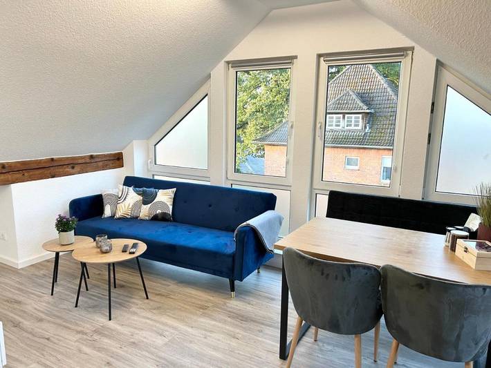 Ferienwohnung für 4 Personen, mit Balkon und Terrasse sowie Ausblick