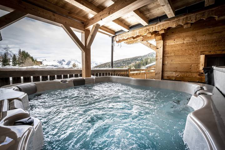 Chalet pour 19 personnes, avec sauna ainsi que jacuzzi et balcon/terrasse dans Paradiski
