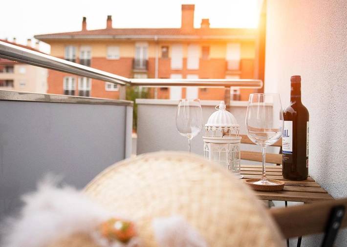 Gîte pour 4 personnes, avec vue et balcon à Guernica