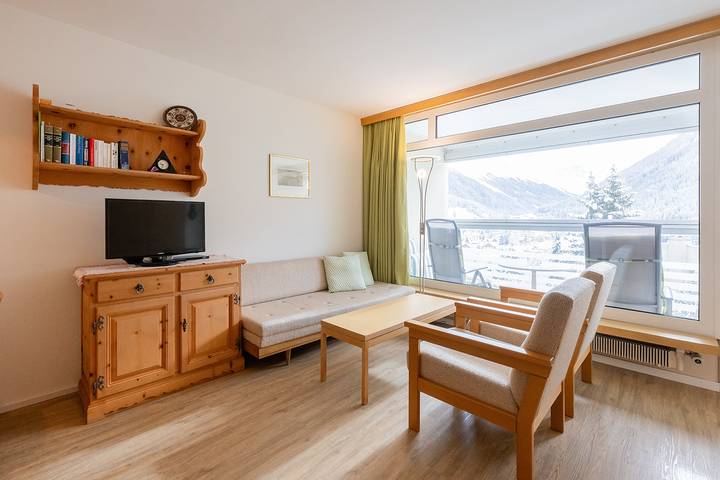Ferienwohnung für 2 Personen, mit Balkon und Garten sowie Ausblick in Davos - 4