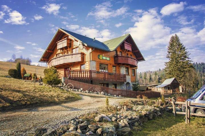 Casa de huéspuedes para 6 personas, con Balcón además de Terraza y Vistas en Eslovaquia