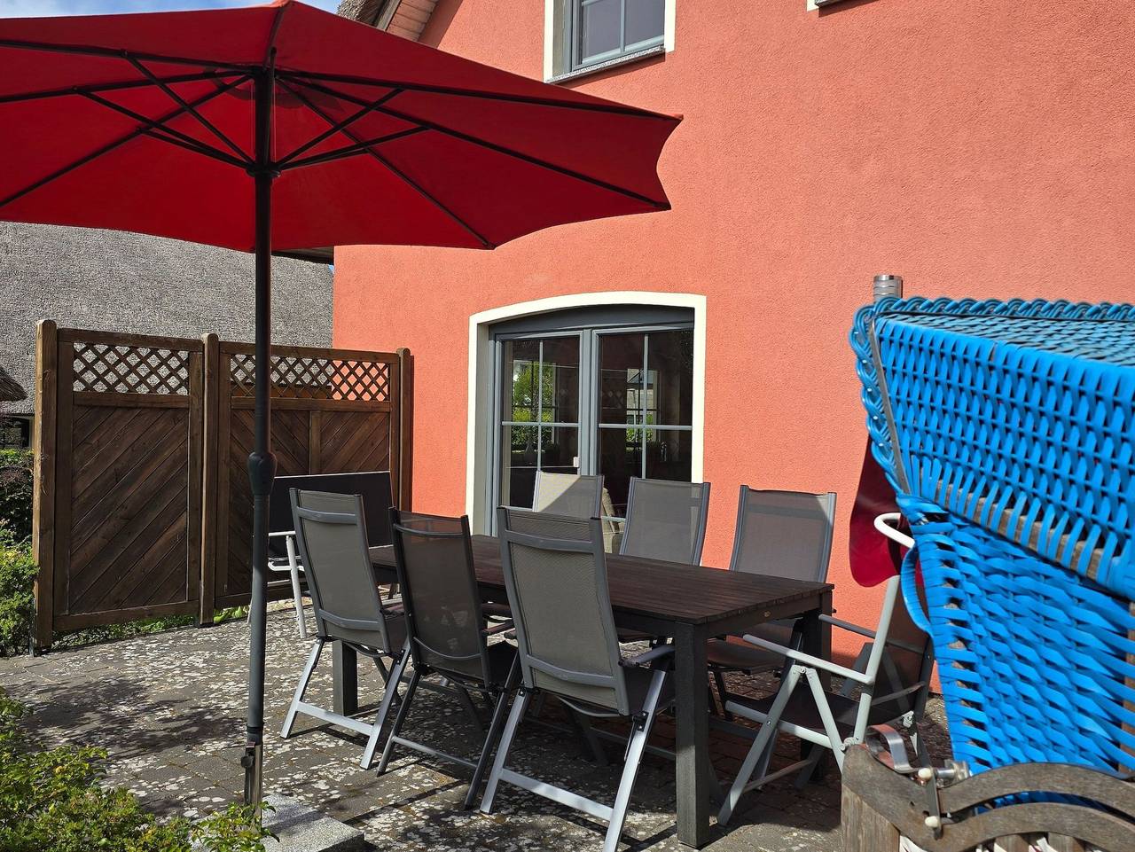 Reetgedecktes Ferienhaus Seeblick mit Kamin - Ferienhaus mit Kamin in Stubbenfelde, Loddin