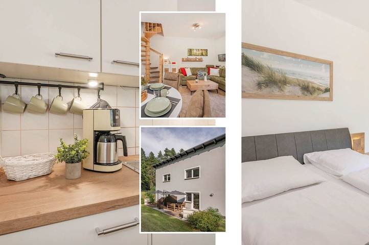 Ferienwohnung für 4 Personen, mit Garten und Ausblick sowie Sauna, mit Haustier in Polnische Ostsee