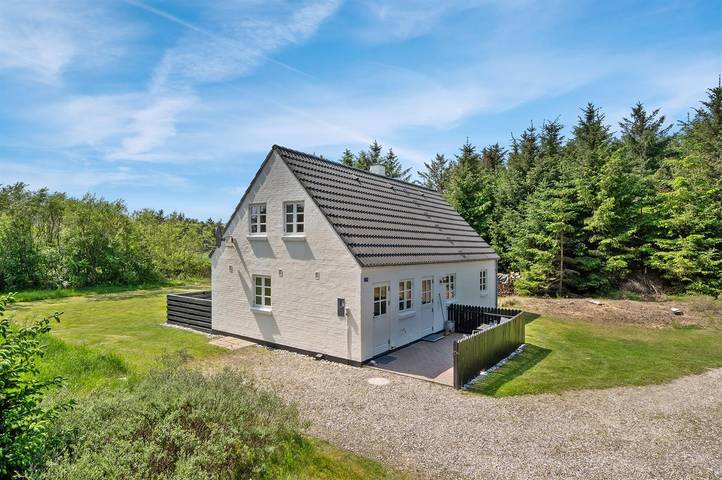 Feriehus for 8 personer, med Terrasse og Sauna i Vorupør