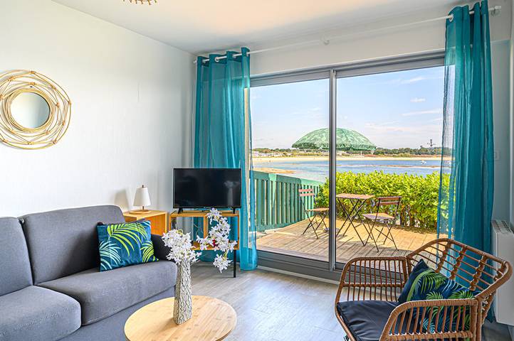 Gîte pour 2 personnes, avec terrasse à Ploemeur