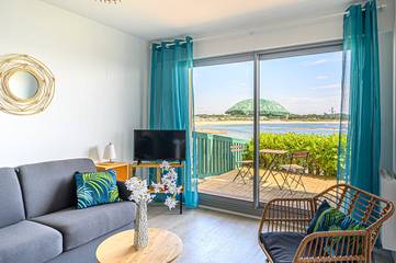 Studio pour 2 personnes, avec terrasse dans le Morbihan