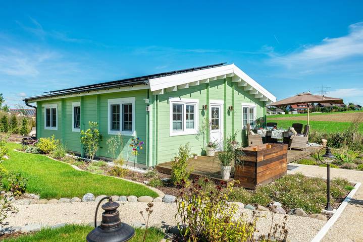 Premium Chalet 'Finia' met privéterras, tuin en Wi-Fi in Sauldorf, Hohenzollern Radweg Region