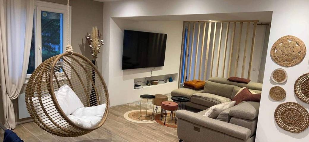 Appartement de vacances pour 2 personnes, avec Terrasse ainsi que Jardin et Vue