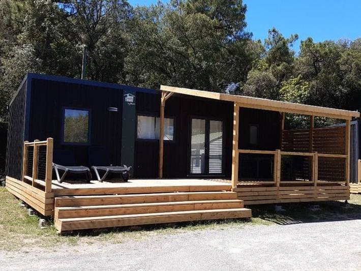 Mobil home pour 7 personnes, avec terrasse et piscine, animaux acceptés - 1