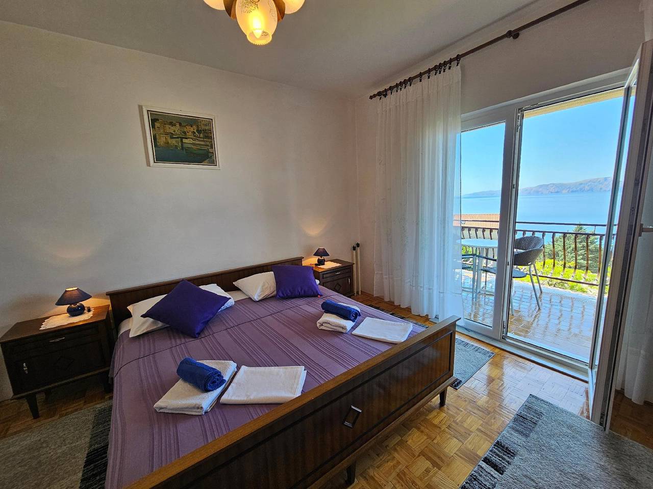 Ganze Ferienwohnung, Wohnung für 7 Personen mit Terrasse und Meerblick in Novi Vinodolski, Primorje-Gorski Kotar