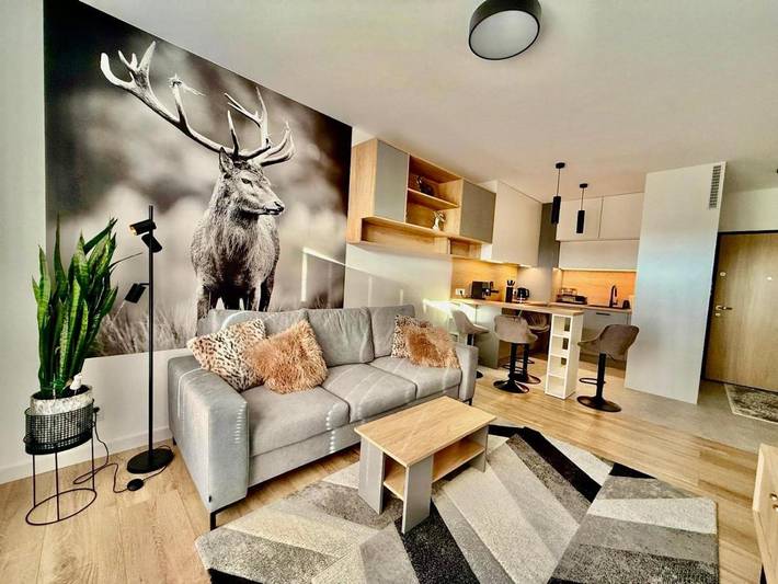 Apartament wakacyjny dla 4 osób, z balkon w Nowy Dwór Mazowiecki