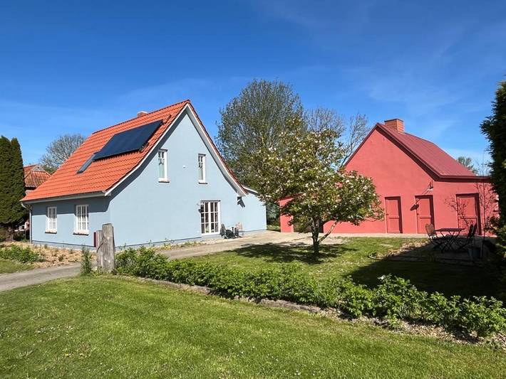 Ferienhaus für 6 Personen, mit Garten und Ausblick sowie Sauna