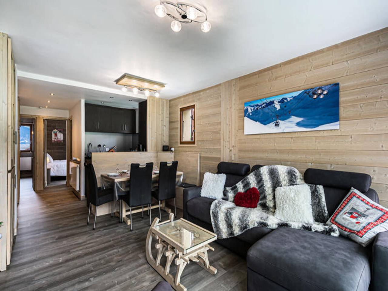 Ganze Wohnung, Wohnung in Moriond mit Bergblick in Courchevel 1650 (Moriond), Saint-Bon-Tarentaise