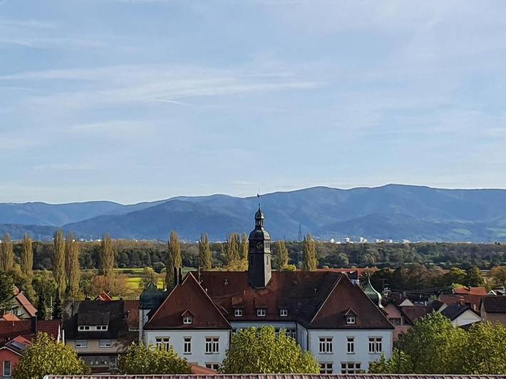 Ferienwohnung für 3 Personen, mit Balkon und Terrasse sowie Ausblick