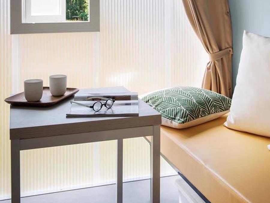 Camping les Rives du Lac Cantalès - Canvas bungalow 4 persons - Coco Sweet (no sanitary facilities, 2 rooms) in Saint-Gérons, Aurillac region