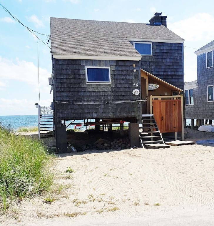 Klassische Waterfront Cottage in Hawks Nest Strand in Old Lyme, Connecticut
