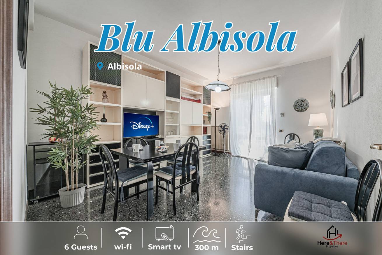 Appartamento intero, [Blu Albisola] Sea 300m • Family • Free Wifi in Bagni Ulisse, Albisola Superiore
