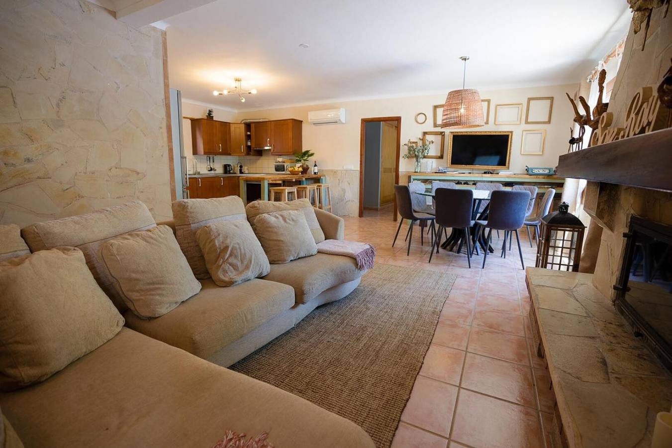 Villa 'Son Roig' mit Bergblick, Wi-Fi und Klimaanlage in Maria de la Salut, Mallorca Inselmitte