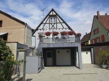 Gîte pour 6 personnes, avec terrasse à Mittelwihr