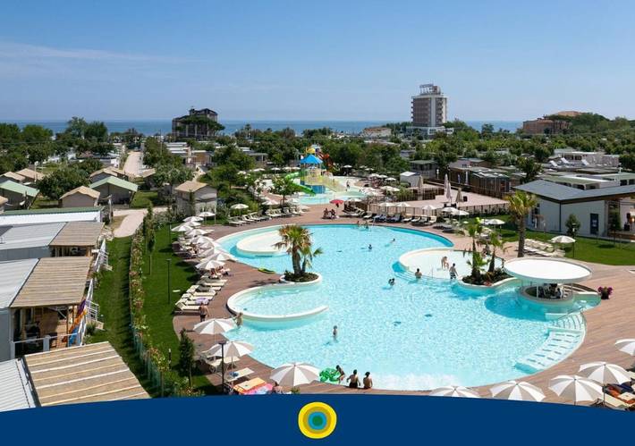 Villaggio vacanza per 4 persone, con Terrazza e Giardino nonché Piscina sulla Riviera Romagnola