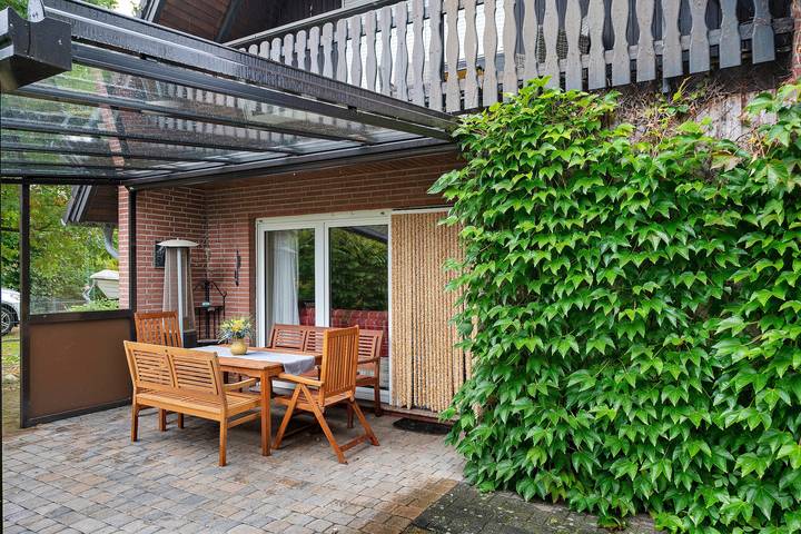 Casa Godewind con terraza, jardín, WiFi y balcón cerca de la playa en Otterndorf in Otterndorf, Cuxland