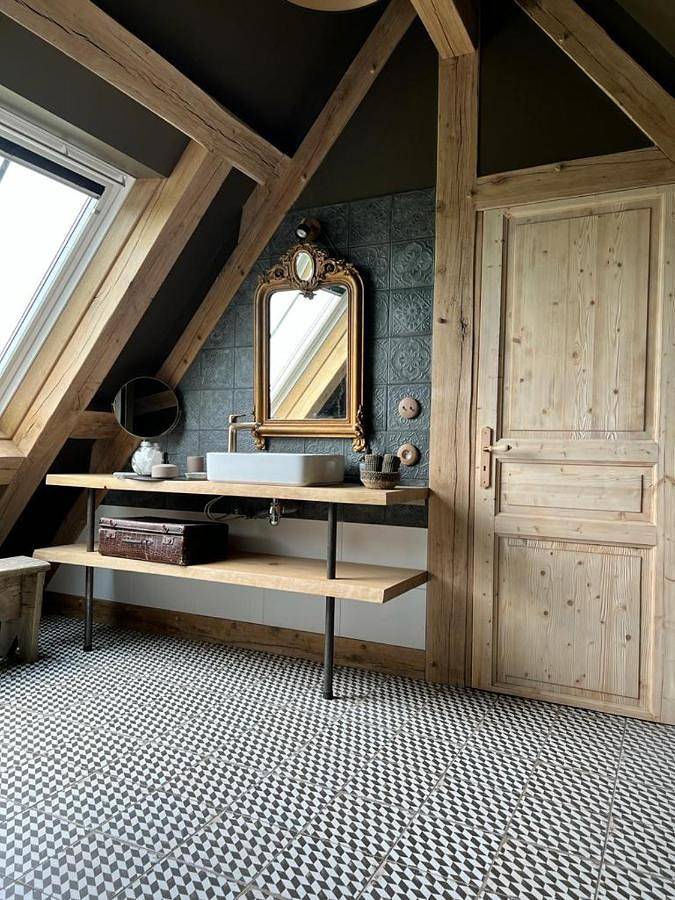 Double Room with Garden View in Saint-Martin-aux-Chartrains, Région de Lisieux