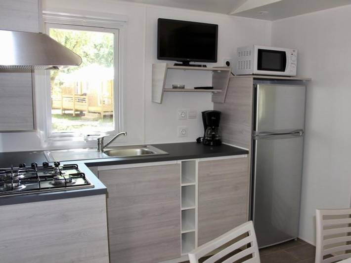 Camping Les Cigales -  Ciela Village - Mobilheim 4 personen - Ciela Confort Compact - 2 Zimmer in Rocamadour, Quercy