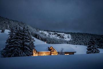 Maison de campagne pour 12 personnes, avec sauna ainsi que vue et jardin à Bois-d'Amont