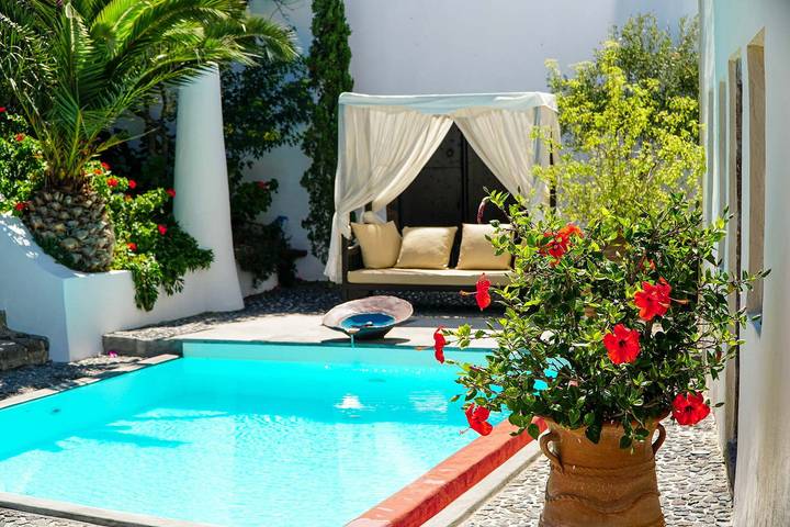 Location de vacances pour 4 personnes, avec terrasse et jardin à Megalochori - 3