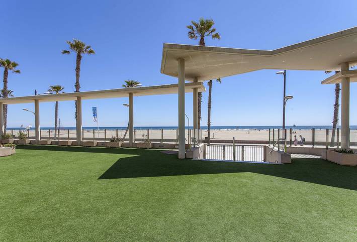 Apartamento para 4 personas, con Terraza en Playa de la Malvarrosa