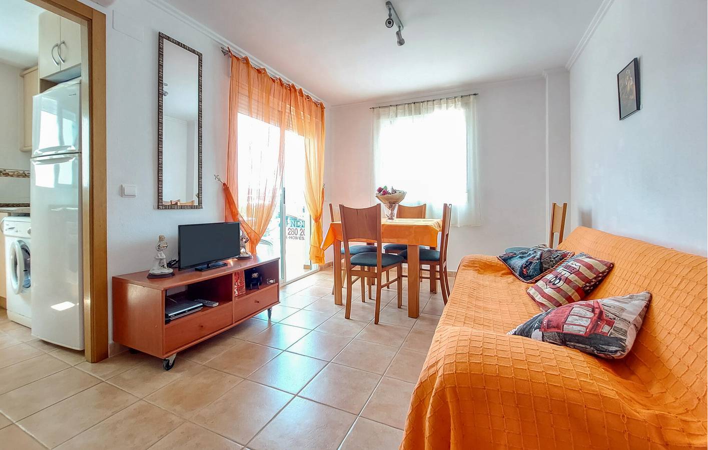 Appartement de vacances entier, Appartement terrasse au bord de la plage : AC, Table de cuisson, Célibataires in Bellreguard, Costa de Valencia