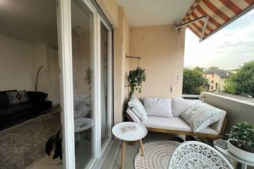 Gîte pour 2 personnes, avec balcon à Nyon