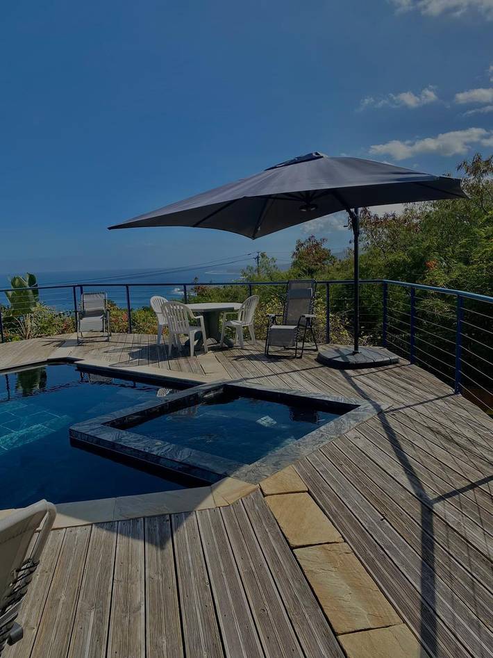 Location de vacances pour 12 personnes, avec terrasse et jacuzzi ainsi que piscine et jardin à Saint-Leu - 4