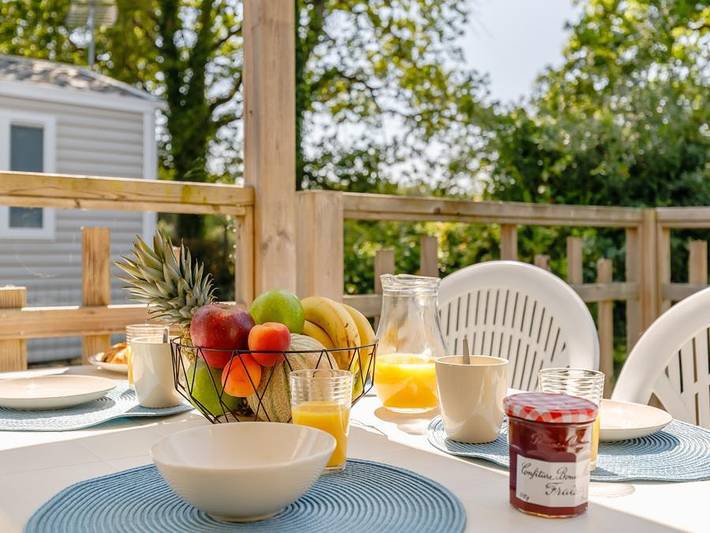 Camping le Bois Joli - Mobilheim 4 personen - Komfort in Bois-de-Céné, Vendée