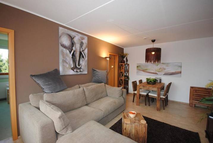 Ferienwohnung für 3 Personen, mit Balkon und Sauna sowie Ausblick