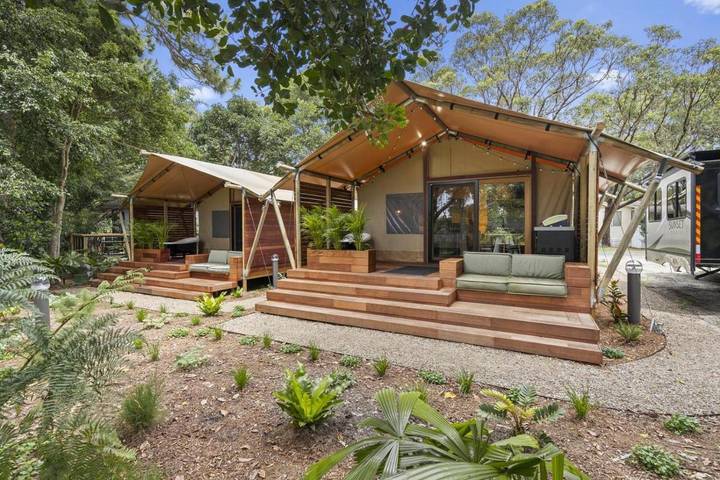 Parque de vacaciones para 2 personas, con jardín y piscina en Australia
