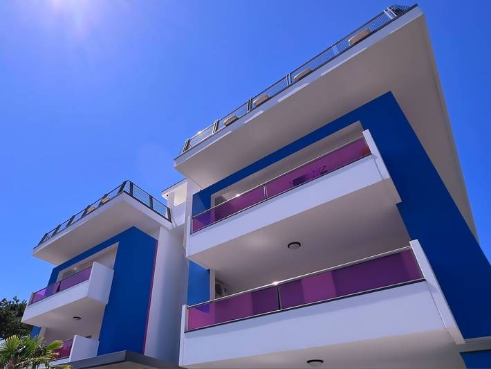 Ferieleilighet for 5 personer, med utsikt og balkong / terrasse, dyr tillatt i Bibione