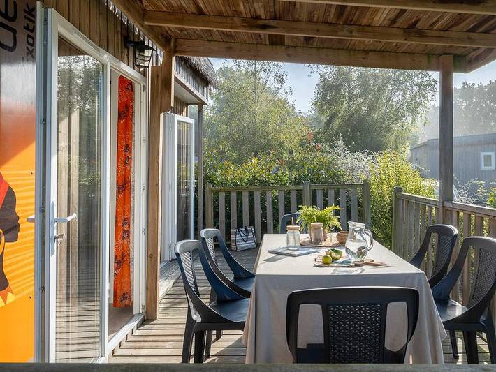 Camping Les Alizés - Mobilheim 8 personen - Premium Exotic 32m² in Lannion, Ceinture Dorée