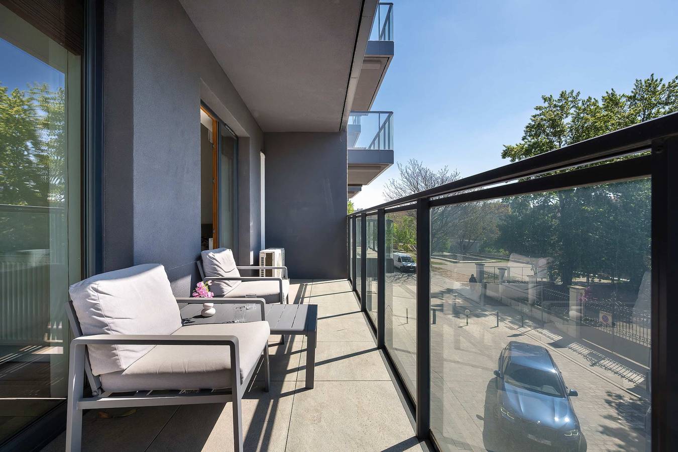 Ganze Wohnung, Air-conditioned Apartment | Parking | Balcony by the River in Breslau, Niederschlesien