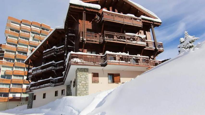 Chalet pour 7 personnes, avec balcon, animaux acceptés à Val Thorens