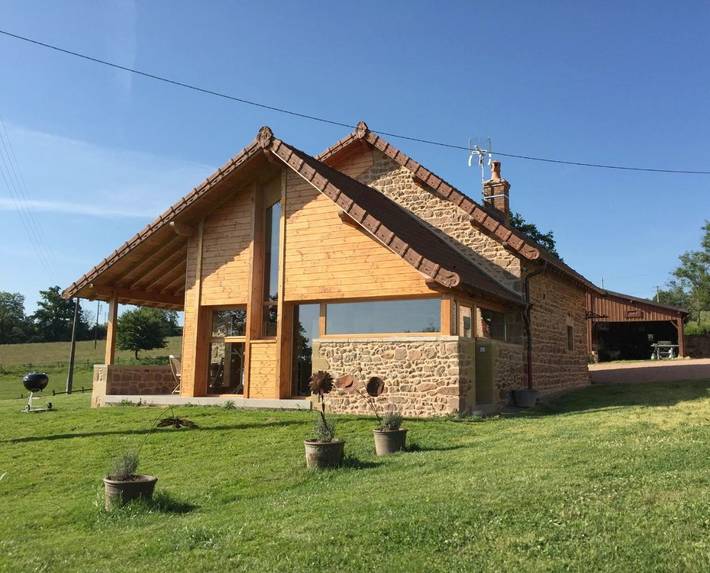 Maison de vacances pour 6 personnes, avec Terrasse ainsi que Jardin et Vue