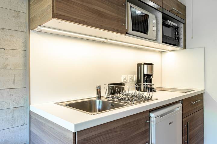 Estudio entero, Apartamento estudio '9 - La Palettaz' con vistas a la montaña, jardín compartido y Wi-Fi in Cohennoz, Albertville region