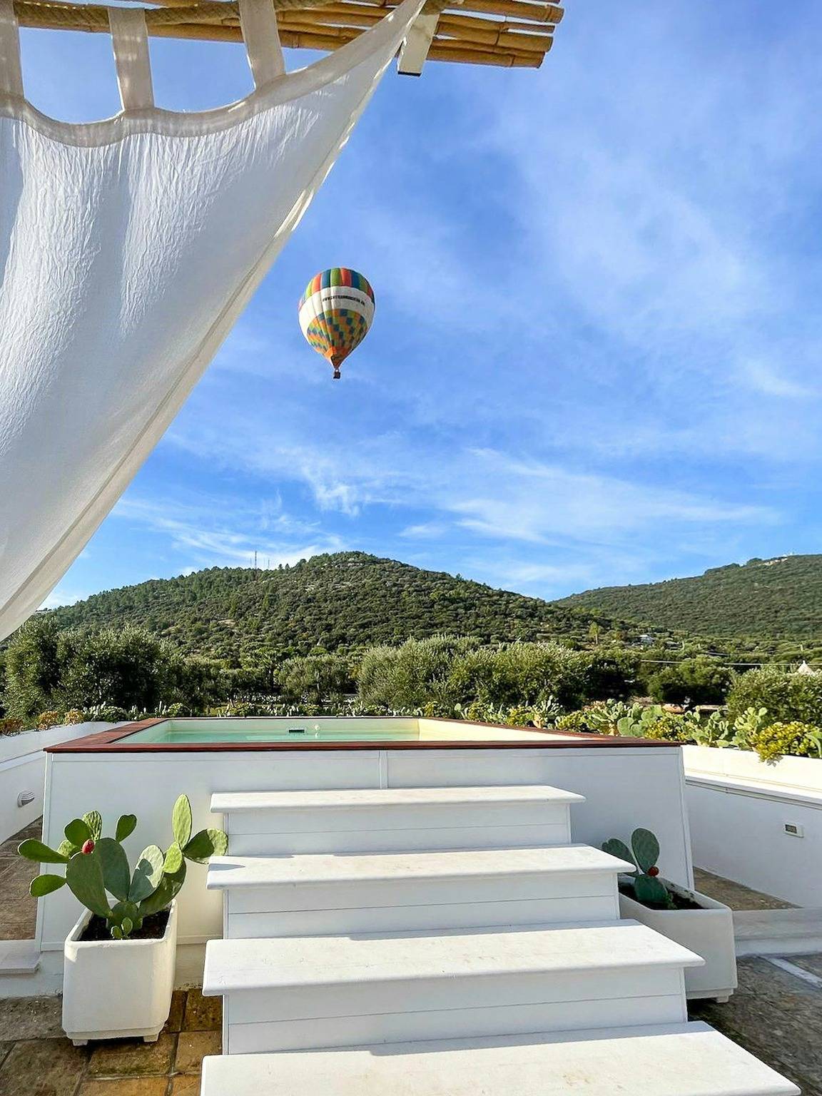 Trulli parmi les oliviers centenaires avec piscine vue mer in Fasano, Salento