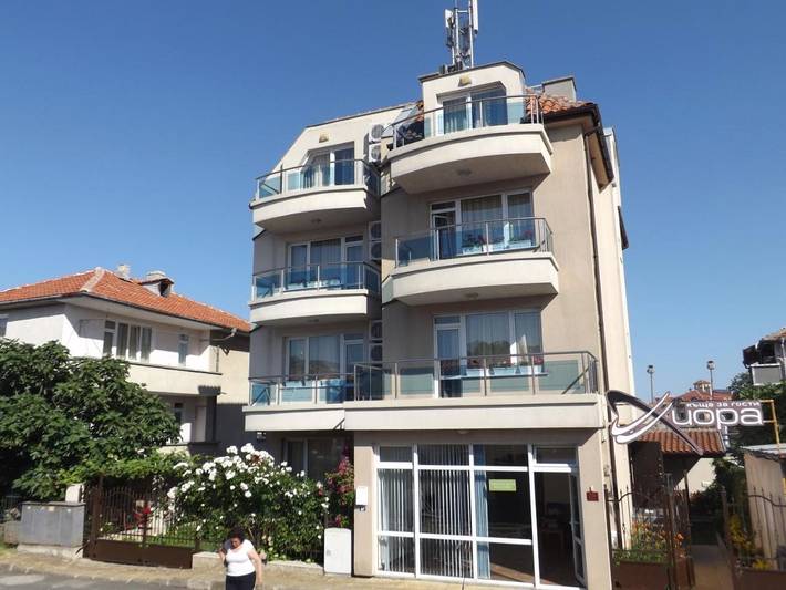 Ferienhaus für 3 Personen, mit Balkon und Terrasse sowie Garten und Ausblick