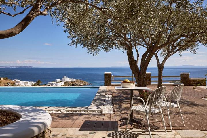 Hôtel pour 2 personnes, avec jardin ainsi que piscine et vue dans Platis Gialos Sifnos