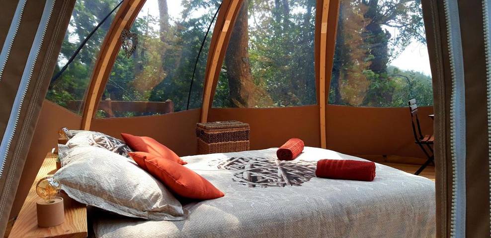 Tente pour 2 personnes, avec jardin ainsi que terrasse et vue dans le Tarn - 4