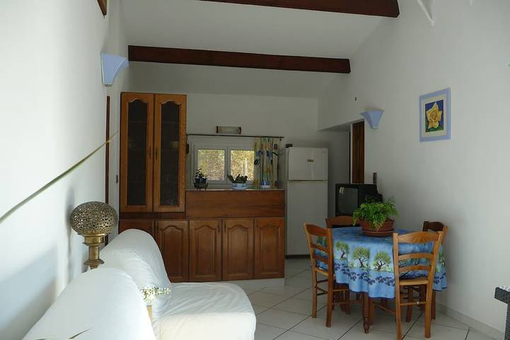 Entire apartment, Furnished T2 (3 stars) with terrace and pool in the Luberon Côté Sud. in La Tour-d'Aigues, Parc naturel régional du Luberon
