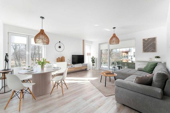 Domek letniskowy dla 6 osób, z sauna i balkon/ taras, zwierzęta dozwolone w Kołobrzeg